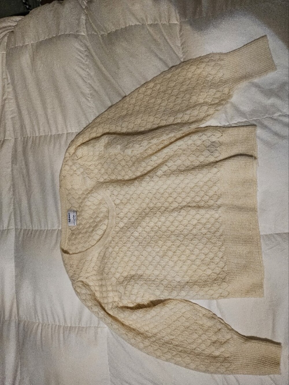 Old Navy Cream Cable-Knit Men's Undershirt